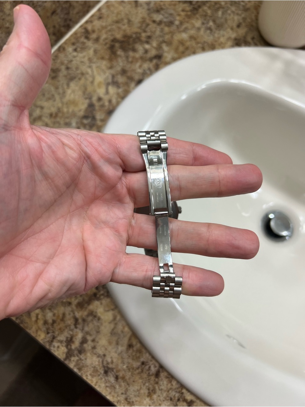 Automatic Silver Diamond Bezel Stainless Steel Watch with White Dial - Picture 4 of 5